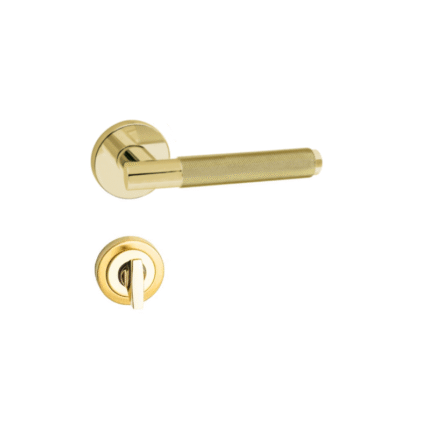 DVODIJELNA KVAKA REBRASTA ZLATNA WC