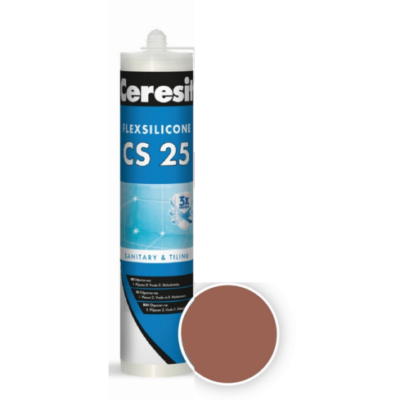 CERESIT CS 25 SANITARNI SILIKON TERRA 280ML