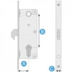 BRAVA ZA KLIZNU KAPIJU AGB ART 701 KLJUČ - Image 2